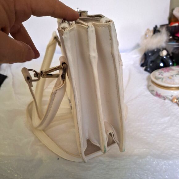 A Steve Madden Women's Crossbody Handbag Faux Leather and Suede Office Evening - Picture 10 of 14